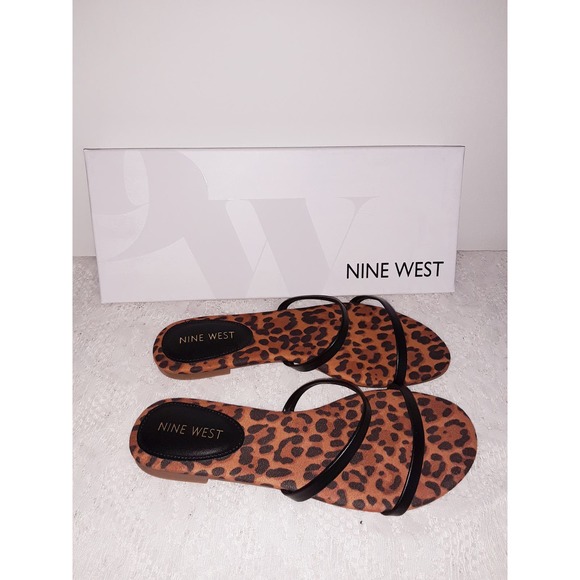 Nine West Sz 6M BLAISE Leopard Animal Print Sandals Shoes NIB - Picture 5 of 7